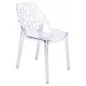Krzesło KORAL SLIM transparentne - poliwęglan