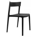 Krzesło FRITZ czarne - polipropylen