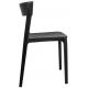 Krzesło FRITZ czarne - polipropylen
