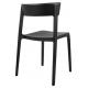 Krzesło FRITZ czarne - polipropylen