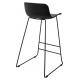 Krzesło barowe COMA czarne