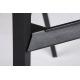 Krzesło barowe SPLIT PREMIUM czarne - aluminium