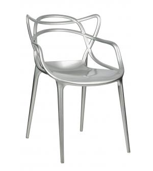 Krzesło LUXO srebrne - ABS