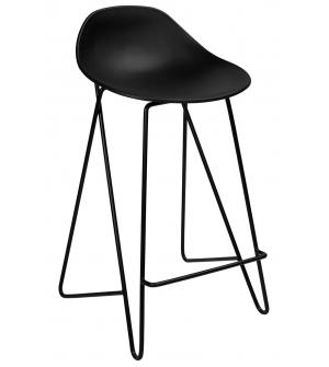 Krzesło barowe PERSY czarne 75