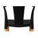 Krzesło WISHBONE PP czarne - polipropylen, drewno