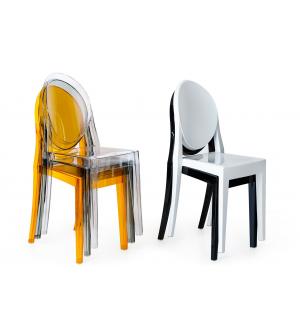 Krzesło VICTORIA białe - poliwęglan