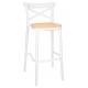 Krzesło barowe COUNTRY białe