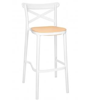 Krzesło barowe COUNTRY białe