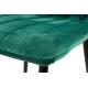 MODESTO krzesło LARA zielone - welur, metal