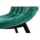 MODESTO krzesło LARA zielone - welur, metal