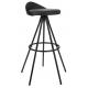 Krzesło barowe LANZA 76 czarne