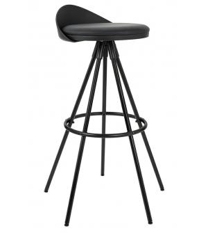 Krzesło barowe LANZA 76 czarne