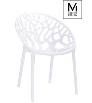 MODESTO krzesło KORAL białe - polipropylen