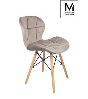 MODESTO krzesło KLIPP VELVET khaki