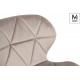 MODESTO krzesło KLIPP VELVET khaki