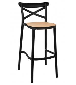 Krzesło barowe COUNTRY czarne