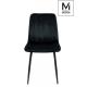 MODESTO krzesło LARA czarne - welur, metal