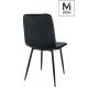 MODESTO krzesło LARA czarne - welur, metal