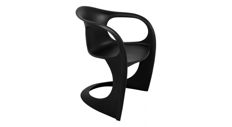 Krzesło MANTA czarne - polipropylen