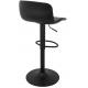 Krzesło barowe STOR TAP regulowane czarne