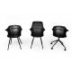 Krzesło BRAZO czarne - polipropylen, metal
