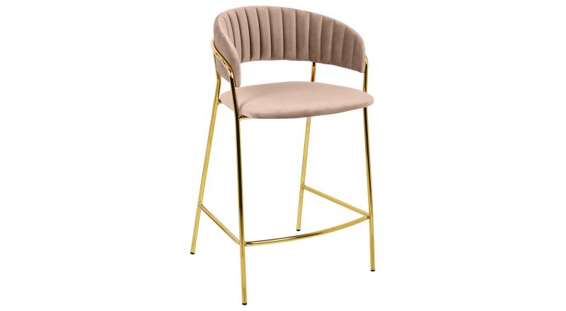 Krzesło barowe MARGO 65 khaki / beżowe