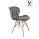 MODESTO krzesło KLIPP VELVET ciemny szary