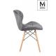 MODESTO krzesło KLIPP VELVET ciemny szary