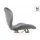 MODESTO krzesło KLIPP VELVET ciemny szary