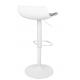Krzesło barowe SNAP BAR TAP regulowane białe