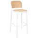 Krzesło barowe WICKY białe