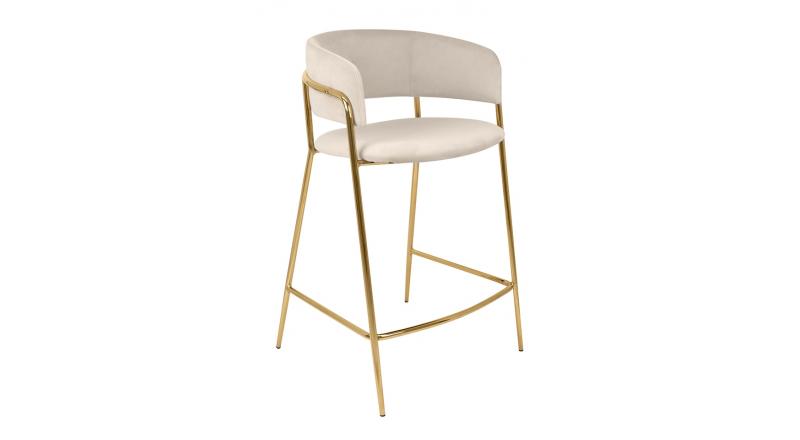Krzesło barowe DELTA 65 beżowe