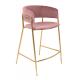 Krzesło barowe DELTA 65 różowe
