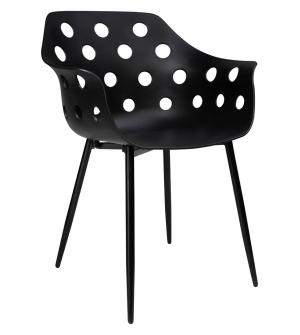 Krzesło JASON czarne - polipropylen, metal