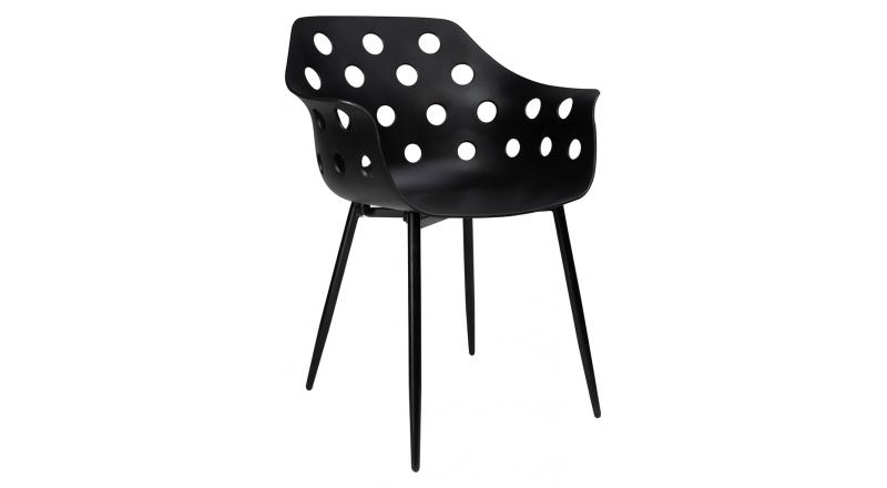 Krzesło JASON czarne - polipropylen, metal