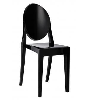 Krzesło VICTORIA czarne - poliwęglan