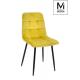 MODESTO krzesło CARLO musztardowe - welur, metal