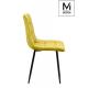 MODESTO krzesło CARLO musztardowe - welur, metal
