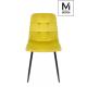 MODESTO krzesło CARLO musztardowe - welur, metal