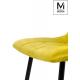 MODESTO krzesło CARLO musztardowe - welur, metal
