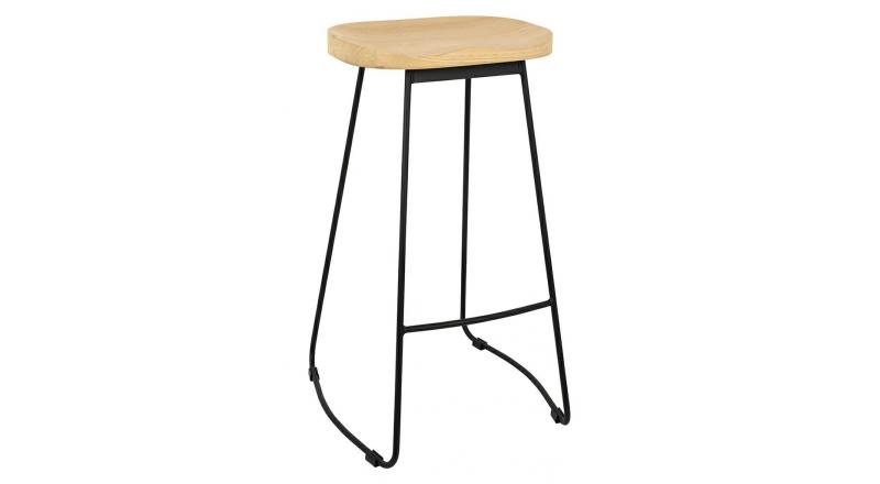 Krzesło barowe RAW czarne / naturalne