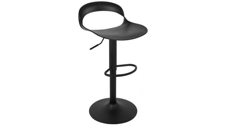 Krzesło barowe WRAPP regulowane czarne