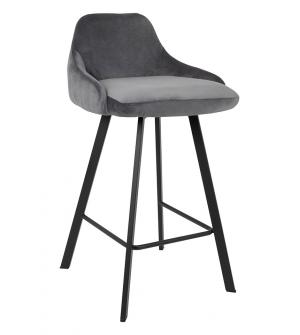 Krzesło barowe CANVA szare