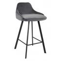 Krzesło barowe CANVA szare