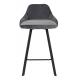 Krzesło barowe CANVA szare