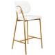 Krzesło barowe FABIOLA BOUCLE białe