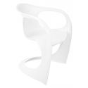 Krzesło MANTA białe - polipropylen