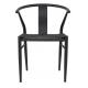 Krzesło WISHBONE METAL czarne