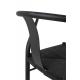 Krzesło WISHBONE METAL czarne