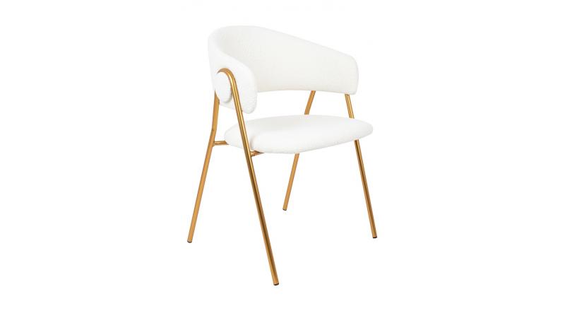 Krzesło VERSO BOUCLE białe